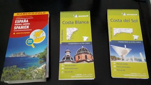 Landkaarten Spanje - Costa Blanca - Costa del Sol / Nieuw, Livres, Atlas & Cartes géographiques, Neuf, Carte géographique, Espagne