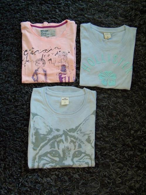 4 T-shirts met korte mouwen (Hollister & Garcia Jeans), Kinderen en Baby's, Kinderkleding | Overige, Zo goed als nieuw, Meisje
