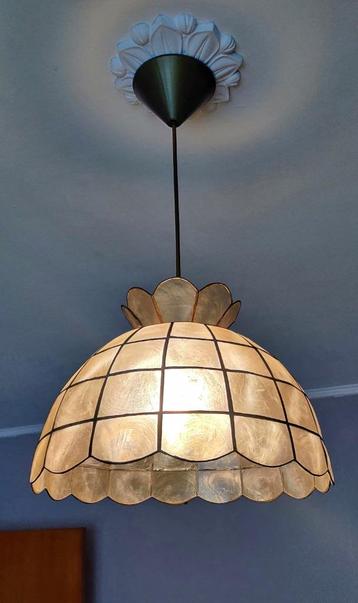 Prachtige authentieke Capiz hanglamp (nr. 1)