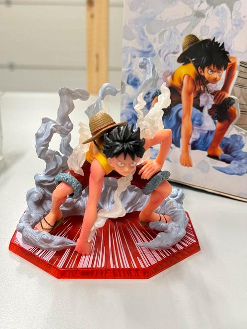 Anime One Piece Monkey D Luffy Gear 2nd Jet Squat Steam, Collections, Jouets miniatures, Neuf, Enlèvement ou Envoi