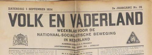 Krant Nederland Vaderland Bezetting Beweging Brigade, Collections, Revues, Journaux & Coupures, Journal, 1920 à 1940, Enlèvement ou Envoi