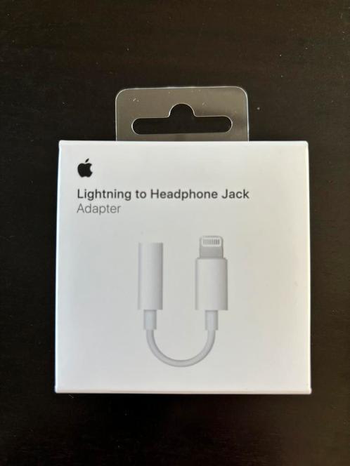 Originele Apple adapter - Lightning to headphone, Télécoms, Téléphonie mobile | Accessoires & Pièces, Comme neuf, Enlèvement ou Envoi