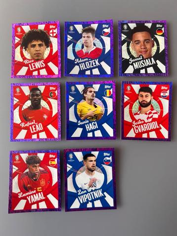 TOPPS Euro 2024 stickers - Purple Parallels