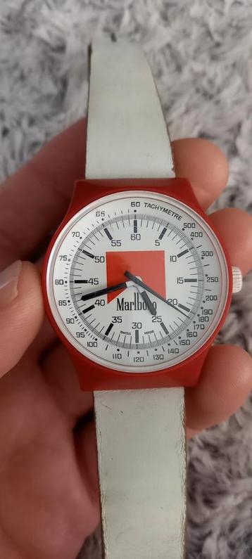 Marlboro mechanisch horloge sigaretten reclame 