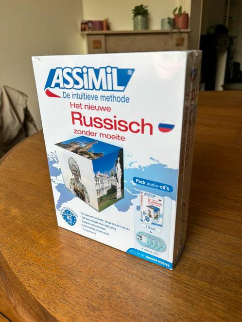 Assimil Russisch methode (cd’s + boek) nog in verpakking, Boeken, Studieboeken en Cursussen, Nieuw, Ophalen of Verzenden