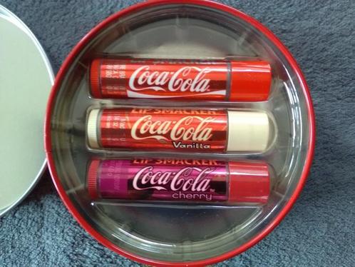 Lip Smacker Coca Cola boîte 3 Pcs Original, Vanille, Cherry, Bijoux, Sacs & Beauté, Beauté | Soins de la bouche, Neuf, Baume pour les lèvres