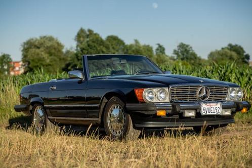 1987 Mercedes-Benz 560SL, Autos, Mercedes-Benz, Entreprise, Achat, SL, Essence, Cabriolet, 2 portes, Automatique, Noir, Noir, Cuir