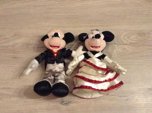 Personnages en peluche de mariage Disney Mickey et Minnie Mo, Collections, Disney, Comme neuf, Peluche, Mickey Mouse, Enlèvement ou Envoi