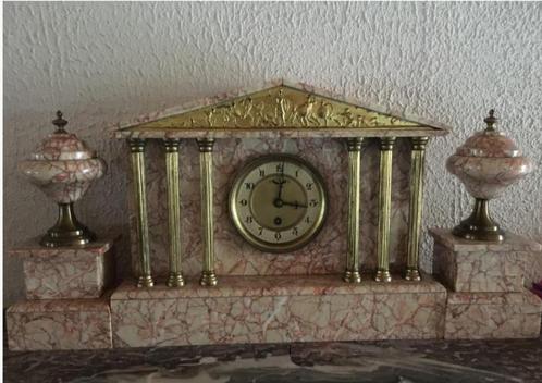 cheminée en marbre, Antiquités & Art, Antiquités | Horloges, Enlèvement