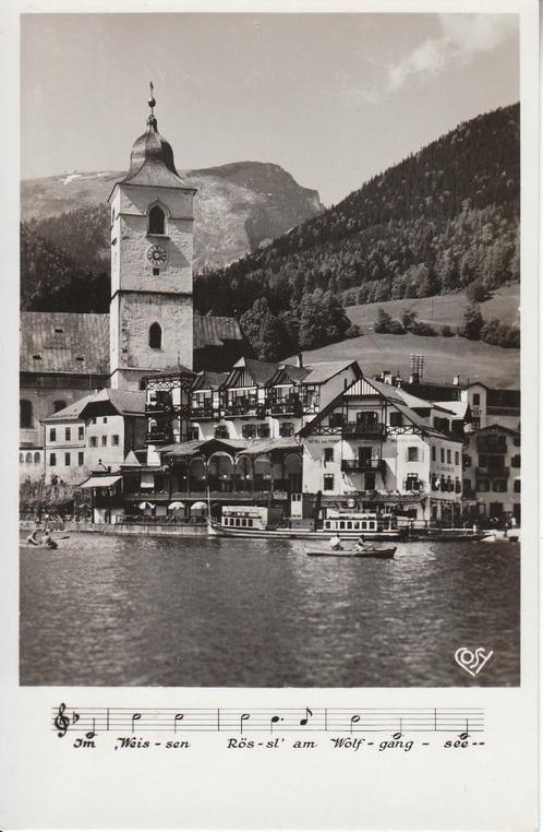 Carte postale ancienne : Hotel Im Weissen Rössl am Wolfgangs, Collections, Cartes postales | Étranger, Non affranchie, Autriche