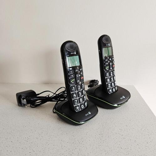 Ensemble de téléphones sans fil DECT Doro PhoneEasy 110, Télécoms, Téléphones fixes | Combinés & sans fil, Comme neuf, 2 combinés