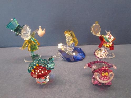 Swarovski Alice In Wonderland komplete set van 5 stuks, Collections, Swarovski, Neuf, Figurine, Enlèvement ou Envoi
