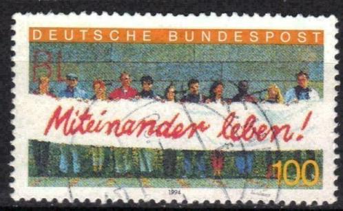 Duitsland Bundespost 1994 - Yvert 1553 - Samenleving (ST), Timbres & Monnaies, Timbres | Europe | Allemagne, Affranchi, Envoi
