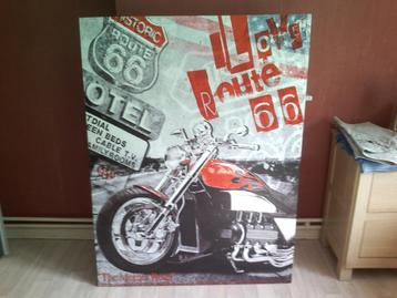 Grote canvas Route 66.