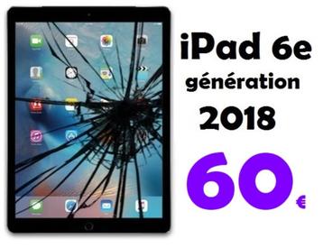 Remplacez écran tactile iPad 6 2018 pas cher à Bruxelles 60€
