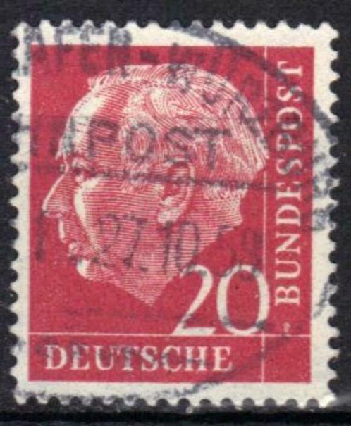 Duitsland Bundespost 1953-1954 - Yvert 69 - Heuss (ST), Timbres & Monnaies, Timbres | Europe | Allemagne, Affranchi, Envoi