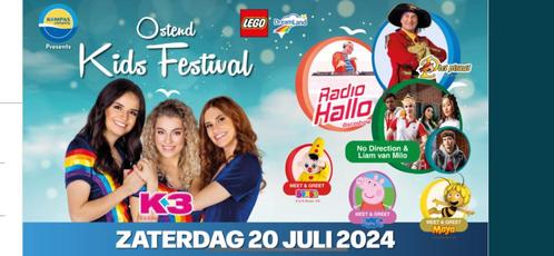 Tickets voor Ostend Kids Festival 2024, Tickets en Kaartjes, Evenementen en Festivals, Drie personen of meer
