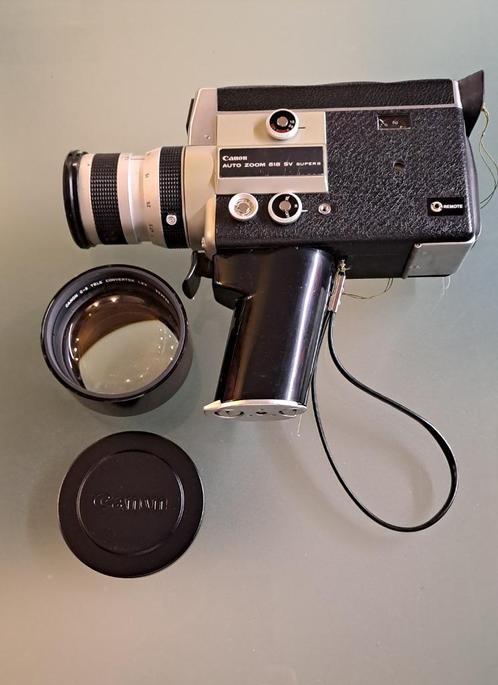 Canon Auto Zoom 518 SV Super8 camera + tele en close-up lens, Audio, Tv en Foto, Fotocamera's Analoog, Zo goed als nieuw, Canon