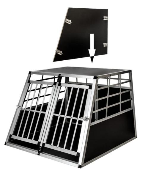 Double cage de transport chien 97x90x69,5 Berger Malinois, Animaux & Accessoires, Boîtes de transport, Neuf, Envoi
