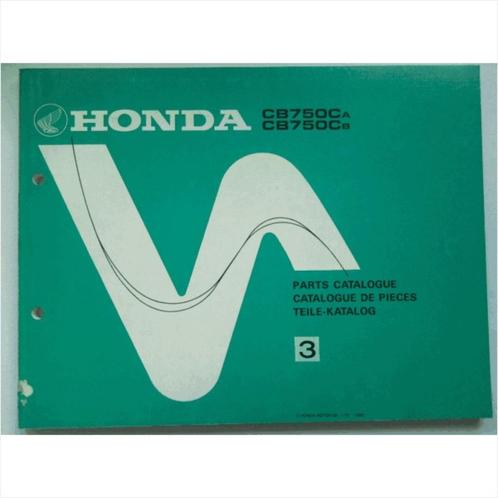Honda CB750 Onderdelenboek 1980 #1 Engels Frans Duits, Livres, Autos | Livres, Utilisé, Honda, Enlèvement ou Envoi