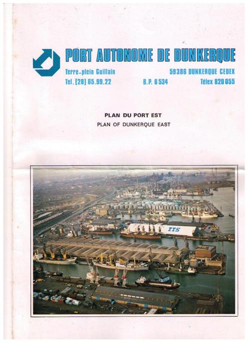 Plan du port est de Dunkerque - 1981, Livres, Atlas & Cartes géographiques, Utilisé, Autres types, France, 1800 à 2000, Enlèvement ou Envoi