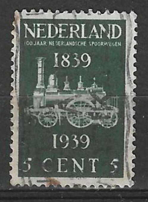 Nederland 1938 - Yvert 325 - Nederlandse Spoorwegen (ST), Postzegels en Munten, Postzegels | Nederland, Gestempeld, Verzenden