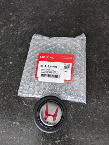 OEM HONDA NSX-R HORN BUTTON SILVER WITH RED H-LOGO (UNIVERSA