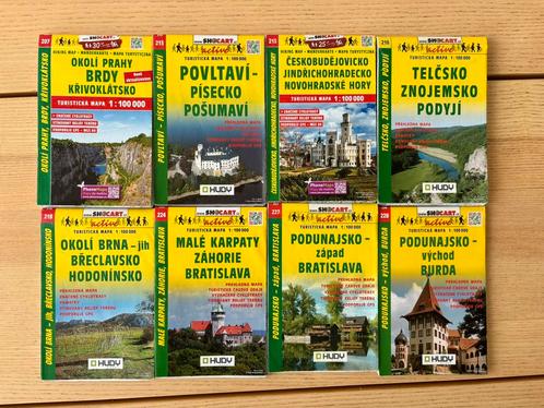 Fietskaarten Tsjechië en Slovakije (Praag, Brno, Bratislava), Boeken, Atlassen en Landkaarten, Zo goed als nieuw, Landkaart, Europa Overig