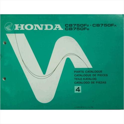 Honda CB750F Onderdelenboek 1980 #1 Engels Frans Duits Spaan, Livres, Autos | Livres, Utilisé, Honda, Enlèvement ou Envoi