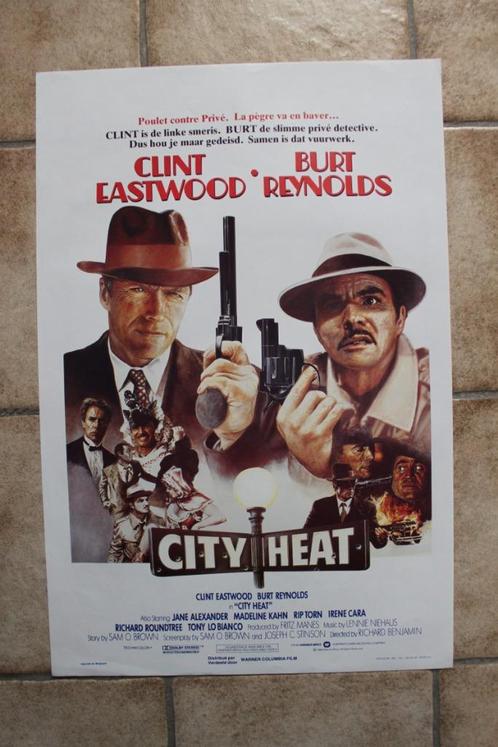 filmaffiche Clint Eastwood City Heat 1984 filmposter, Collections, Posters & Affiches, Comme neuf, Cinéma et TV, A1 jusqu'à A3