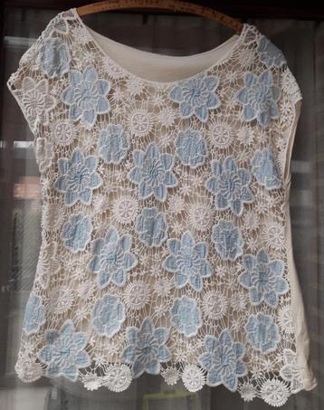 Blouse met kant maat 42/44