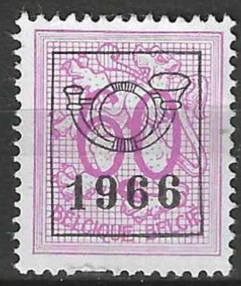 Belgie 1966 - OBP 777pre - Opdruk F - 60 c. (ZG), Postzegels en Munten, Postzegels | Europa | België, Postfris, Zonder gom, Verzenden