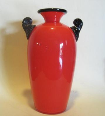 Vase en verre Tango art déco ; Michael Powolny, Loetz, vers 
