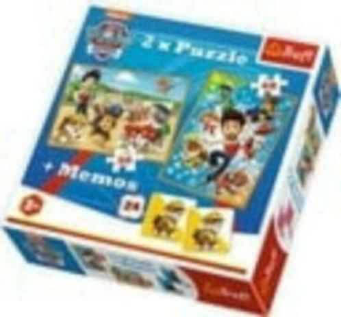 Paw Patrol 2 in 1 Puzzel met Geheugenspel - 30/48 stukjes -, Kinderen en Baby's, Speelgoed | Kinderpuzzels, Nieuw, 2 tot 4 jaar