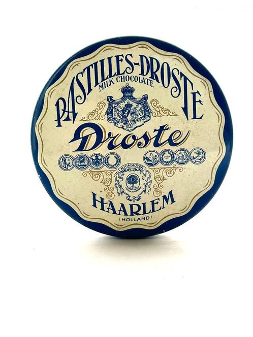 oud blik Droste pastilles Haarlem, Collections, Boîte en métal, Droste, Enlèvement ou Envoi