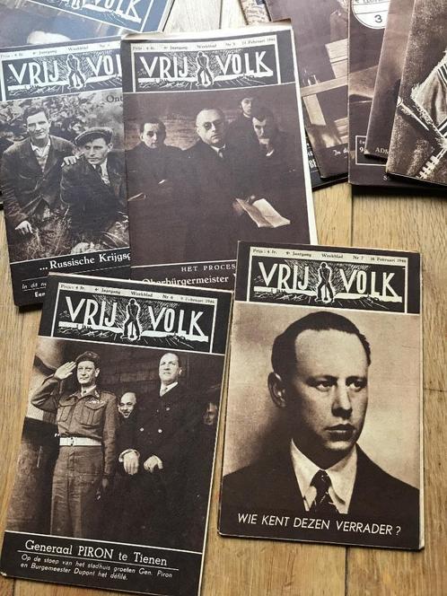 Weekblad 1945 1946 Vrij Volk sluikkrant tweede Wereldoorlog, Livres, Journaux & Revues, Utilisé, Journal, Enlèvement ou Envoi