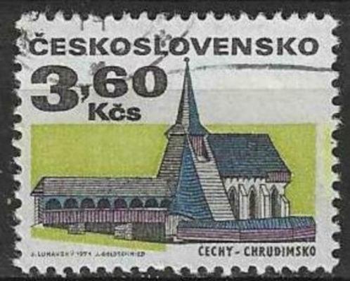 Tsjechoslowakije 1971 - Yvert 1835 - Oude gebouwen  (ST), Postzegels en Munten, Postzegels | Europa | Overig, Gestempeld, Overige landen