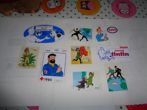 lot autocollant Tintin, Verzamelen, Stickers, Zo goed als nieuw, Strip of Tekenfilm, Ophalen of Verzenden