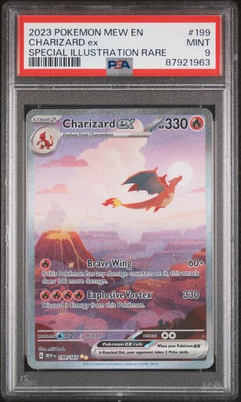 Charizard Ex MEW 199 - Pokemon - PSA9, Hobby & Loisirs créatifs, Jeux de cartes à collectionner | Pokémon, Neuf, Cartes en vrac