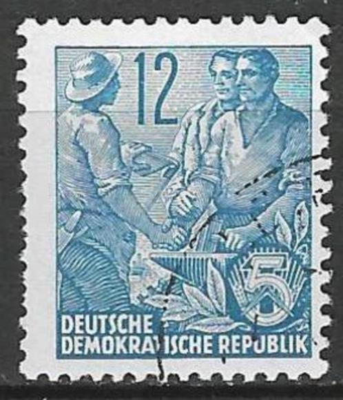Duitsland DDR 1954 - Yvert 153 - Vijfjarenplan - 12 p. (ST), Timbres & Monnaies, Timbres | Europe | Allemagne, Affranchi, RDA