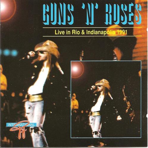CD GUNS N' ROSES - Live in Rio & Indianapolis 1991, CD & DVD, CD | Hardrock & Metal, Comme neuf, Envoi