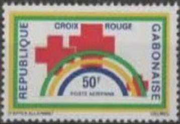 République GABONAISE : 1971 : Y.PA111** : CROIX ROUGE, 