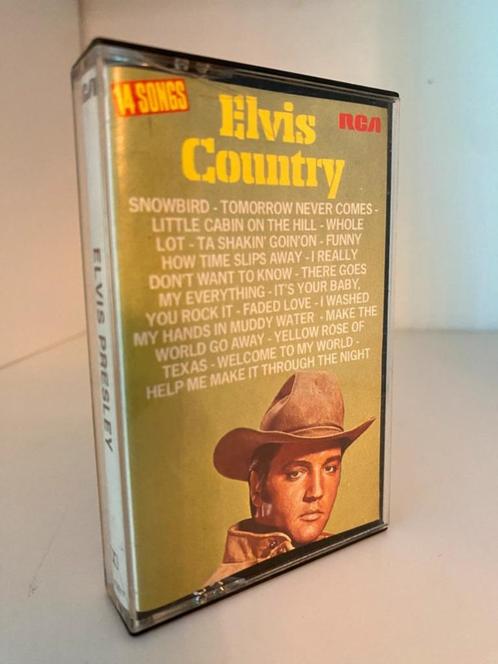 Elvis Presley – Elvis Country - Netherlands 1980, CD & DVD, Cassettes audio, Utilisé, Originale, 1 cassette audio, Enlèvement ou Envoi