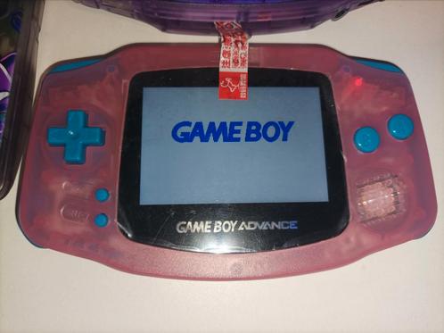 Gameboy Advance met IPS LCD, Games en Spelcomputers, Games | Nintendo Game Boy, Zo goed als nieuw, Ophalen of Verzenden