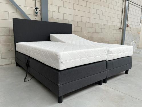 *OP=OP* Boxspring électrique - Tissu Noir - Pour €749 SOLDEN, Maison & Meubles, Chambre à coucher | Lits, Neuf, Deux personnes