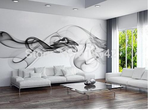 papier peint  Lavable 3D, Maison & Meubles, Ameublement | Papier peint, Blanc, Noir, 10 à 25 m², Envoi