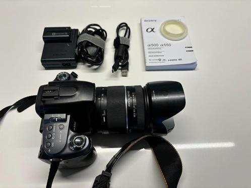 fototoestel Sony a550 met lens 28-75 f2.8, TV, Hi-fi & Vidéo, Appareils photo numériques, Utilisé, Reflex miroir, Sony, Enlèvement