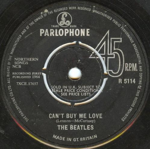 7"   The Beatles ‎– Can't Buy Me Love, CD & DVD, Vinyles Singles, Utilisé, Single, Rock et Metal, 7 pouces, Enlèvement ou Envoi