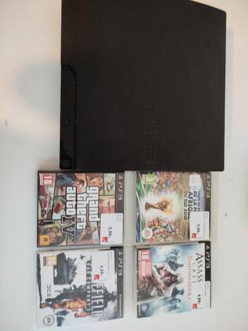 PLAYSTATION 3 met 4 games (zonder controller)