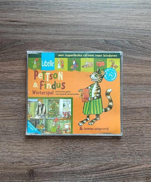 CD-ROM - Pettson & Findus - Winterspel - Lannoo - €3, Games en Spelcomputers, Games | Pc, Gebruikt, Puzzel en Educatief, 1 speler
